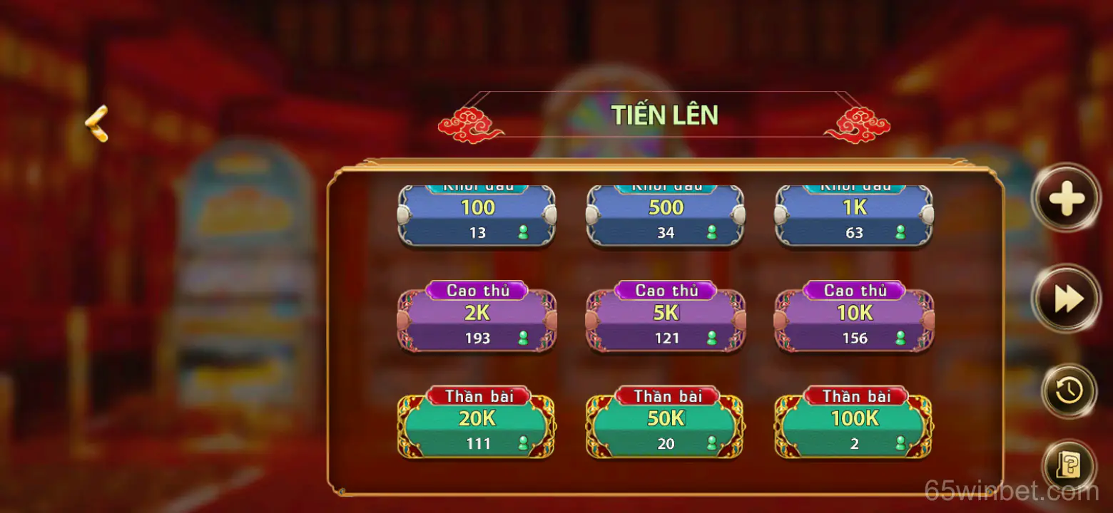 Giao diện ứng dụng 65winbet - Khuyến mãi